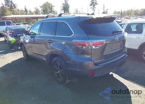 2016 Toyota Highlander Xle V6 из США, поврежденный, VIN 5TDJKRFH3GS319268